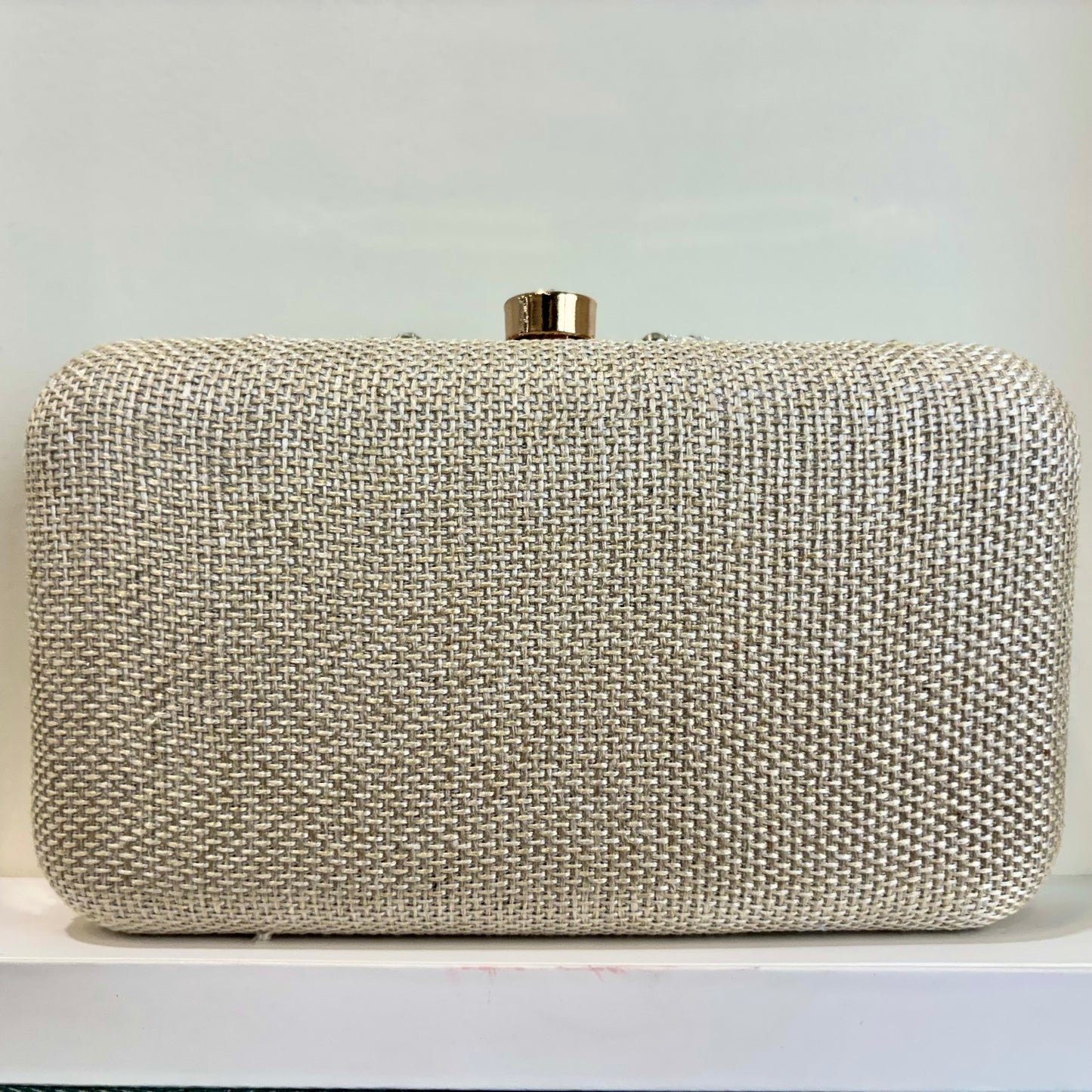 Riya Embellished Clutch - White