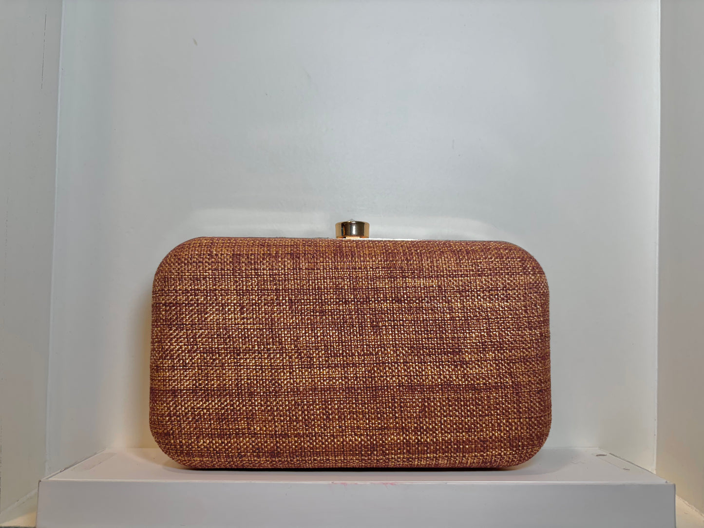 Bhavyanshi Embellished Clutch - Rose Gold